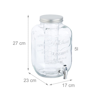 Beverage dispenser with insert