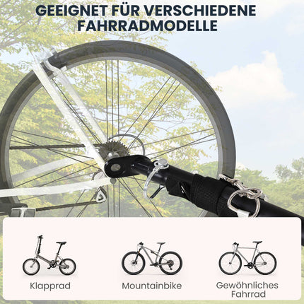 Bicycle Cargo Trailer, Steel Frame, 40 kg Capacity, Black
