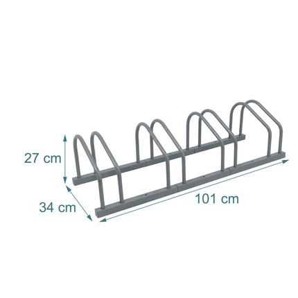 Fahrradständer, Boden- oder Wandmontage, Stahl, bis zu 65 mm Reifen