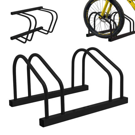 Fahrradständer – Boden- oder Wandmontage, Stahl, 65 mm