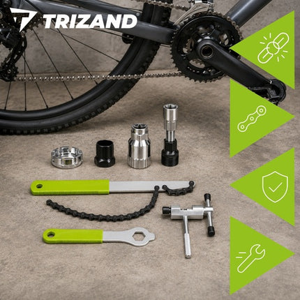 Fahrradreparaturset, 7-teiliges Carbonstahl-Werkzeugset