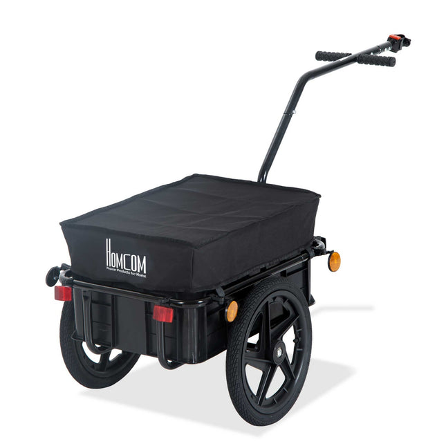 Fahrrad-Lastenanhänger, 40 kg Tragkraft, Stahl & Oxford-Gewebe