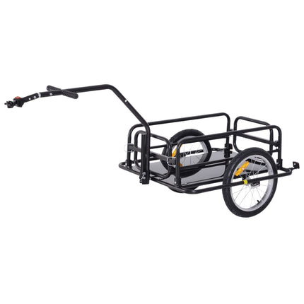 Fahrradanhänger, 40 kg Traglast, faltbar, schwarz