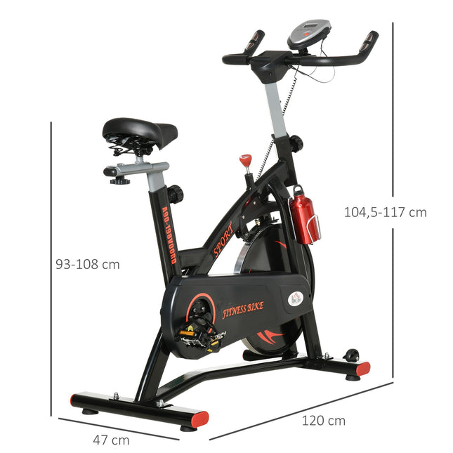 Heimtrainer mit 10 kg Schwungmasse und LCD-Display