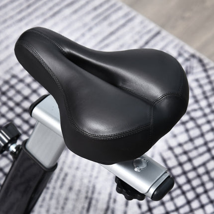 Exercise bike trainer with 10 kg flywheel and LCD screen
