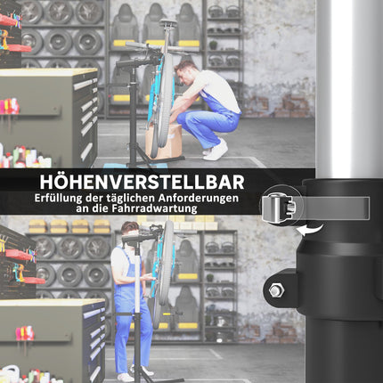 Fahrrad Montageständer, faltbar & 360° drehbar für alle Fahrräder