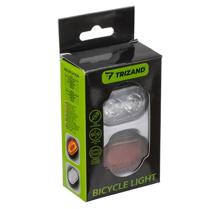 Bicycle lamp + rear light Trizand 24003