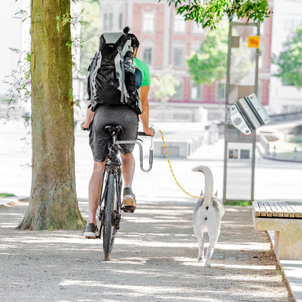 Fahrradleine mit Abstand für Hunde