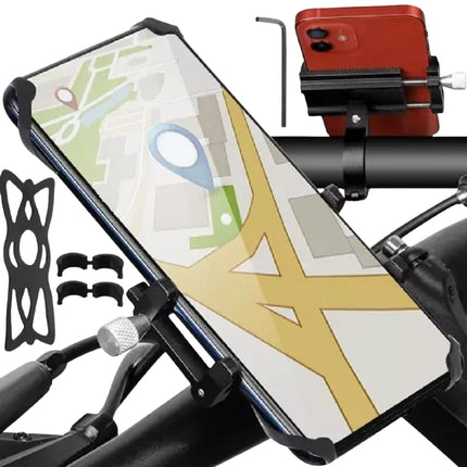 Fahrrad-Handyhalterung mit einem Gummiband U18282