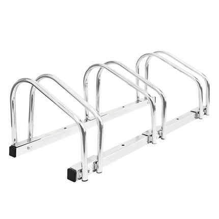 Fahrradständer 3 Fahrräder Stahl