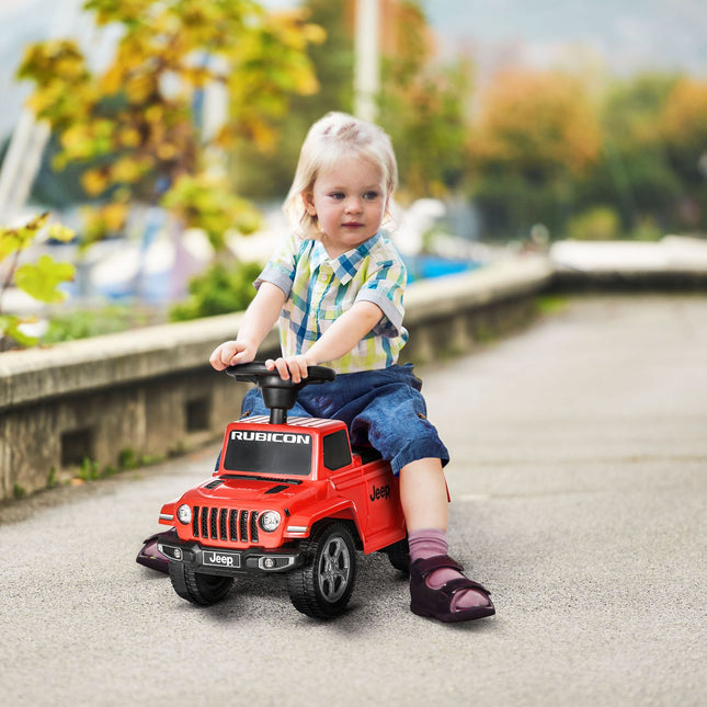 Kinder-Aufsitzauto mit Hupe, Lichtern und Stauraum