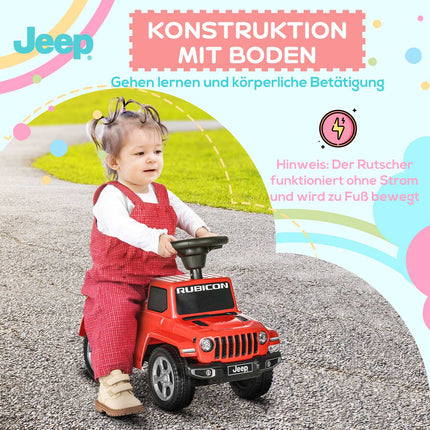 Kinder-Aufsitzauto mit Hupe, Lichtern und Stauraum