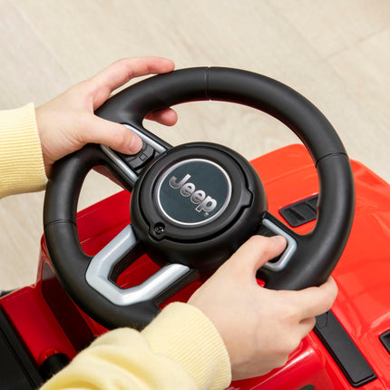Kinder-Aufsitzauto mit Hupe, Lichtern und Stauraum