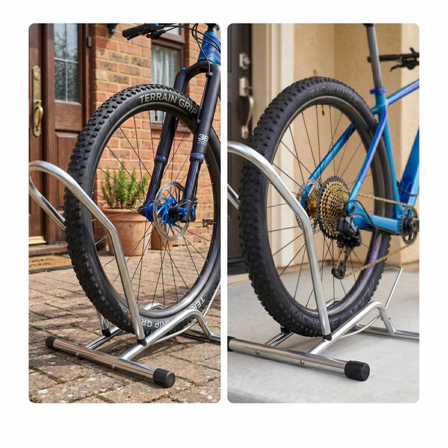 Bike Floor Stand for Up to 29-Inch Wheels, Non-Slip