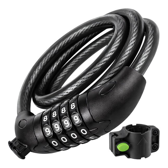 Bike Lock 120cm, 13.5mm Cable, Combination Security