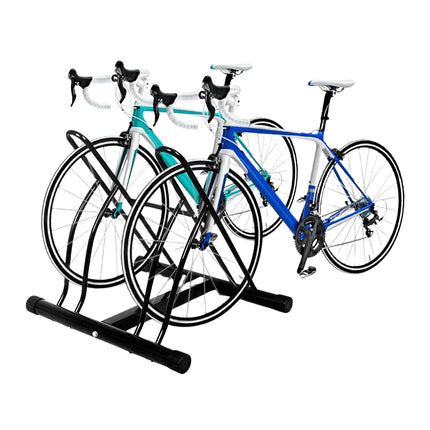 Fahrradständer für 2 Fahrräder – Innen/Außen, Stahl, Schwarz