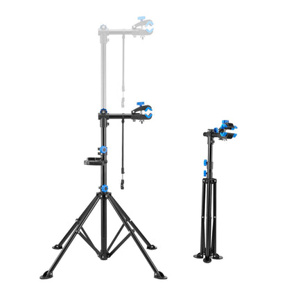 Bike Repair Stand, 66 lb, Adjustable Height, Tool Tray