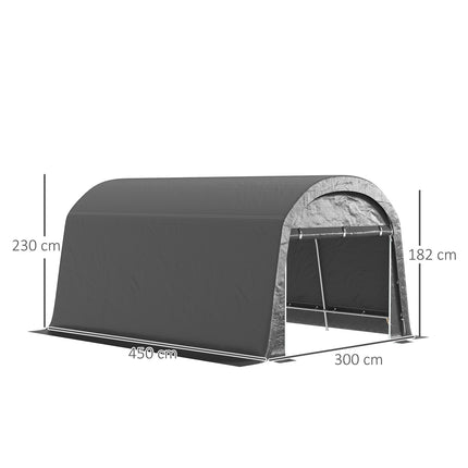 Wasserdichtes Fahrrad-Outdoor-Aufbewahrungszelt mit Tür 300x450x230cm