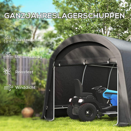 Wasserdichtes Fahrrad-Outdoor-Aufbewahrungszelt mit Tür 300x450x230cm