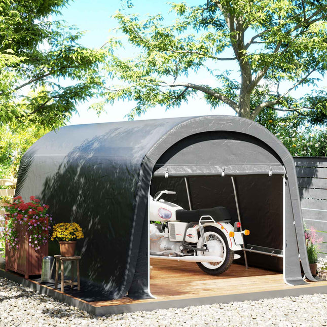 Wasserdichtes Fahrrad-Outdoor-Aufbewahrungszelt mit Tür 300x450x230cm