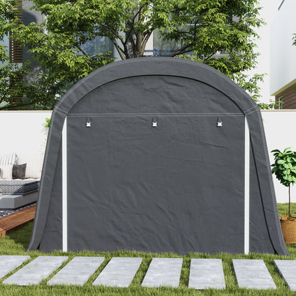 Wasserdichtes Outdoor-Fahrradzelt mit Tür, dunkelgrau