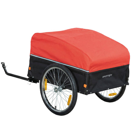Bike Trailer with 170L Cargo Box, Fits 22"-28" Wheels