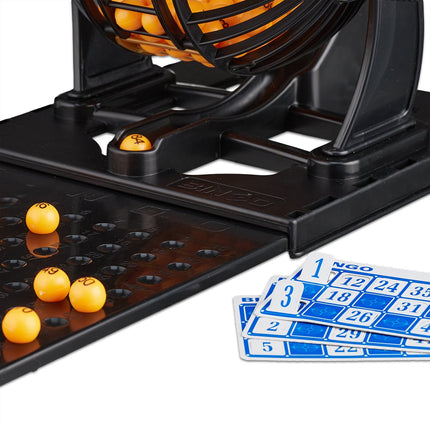 Bingo-Spielset – 90 Kugeln, 72 Karten, Familienspaß