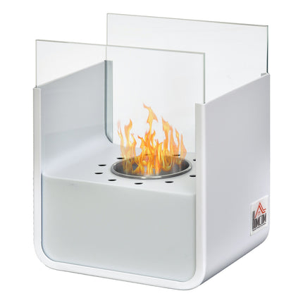 Kamin mit Bioethanol – rauchfrei, 0,4L, Edelstahl