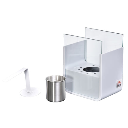 Kamin mit Bioethanol – rauchfrei, 0,4L, Edelstahl
