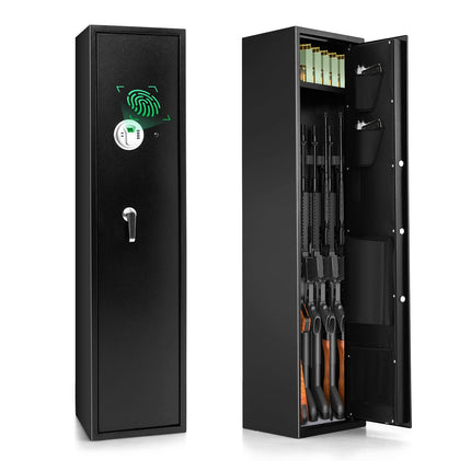Biometric Gun Safe for 5 Rifles with Electronic Lock