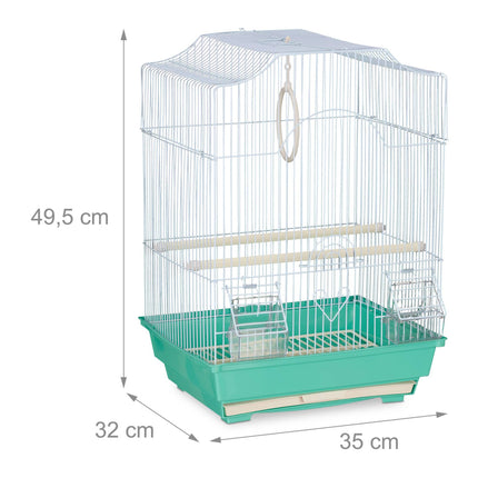 Vogelkäfig mit Sitzstangen