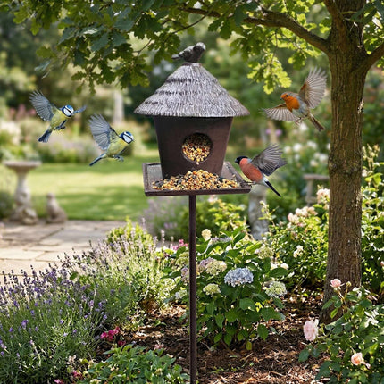 Bird Feeder With Stand – Weatherproof Cast Iron