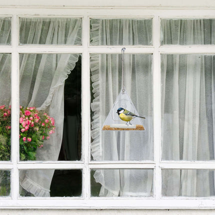 Vogelhäuschen für Fenster dreieckig