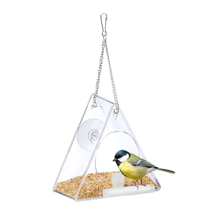 Vogelhäuschen für Fenster dreieckig