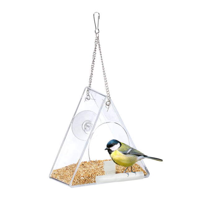 Vogelhäuschen für Fenster dreieckig