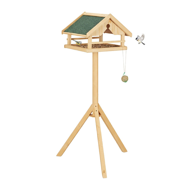 Vogelhaus mit Stange – Fichtenholz, wetterfest