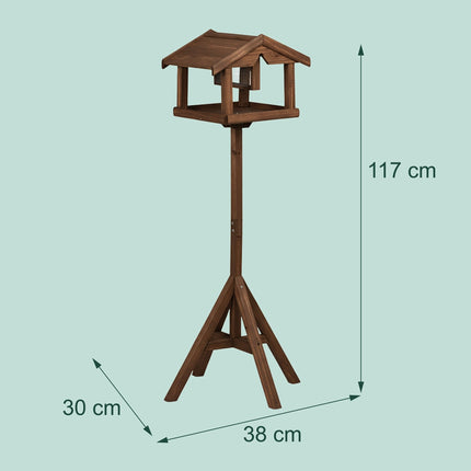 Bird Feeder with Stand – Fir Wood, Predator-Resistant