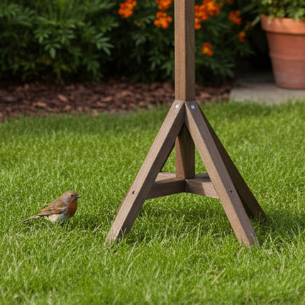 Bird Feeder with Stand – Fir Wood, Predator-Resistant
