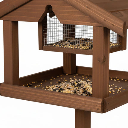 Bird Feeder with Stand – Fir Wood, Predator-Resistant