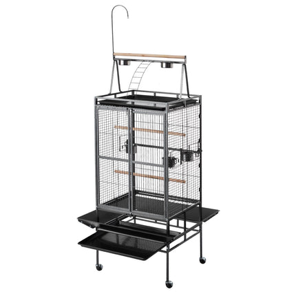 Bird Flight Cage 830 x 790 x 2100 mm, Open-Top, Slide-Out Tray