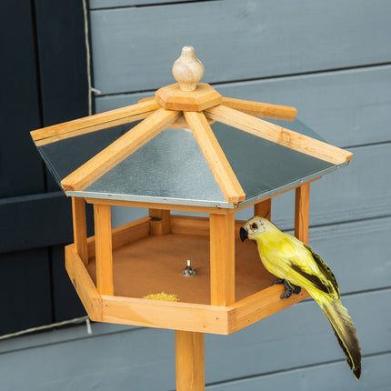 Vogelhaus mit Ständer & Zinkdach, 113x40x40 cm
