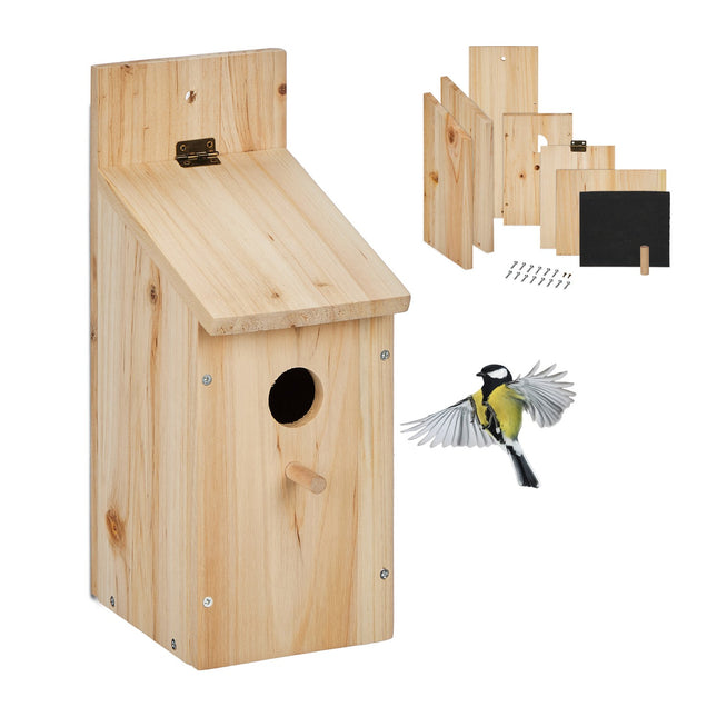 Nistkasten-Bausatz für Spatzen und Meisen, 7-teiliges Set