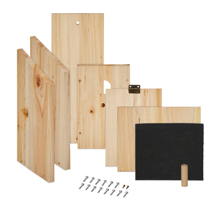 Bird House Kit for Sparrows and Tits, 7-Piece Set