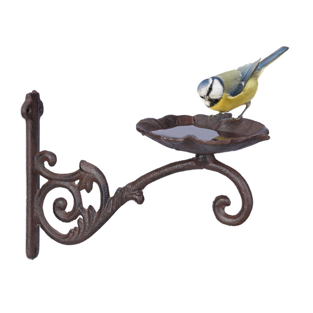 Lame de bain d'oiseaux en fonte