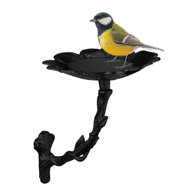 Bain d'oiseaux en fonte pour mur