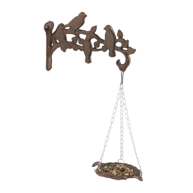 Bird bath in cast iron wall