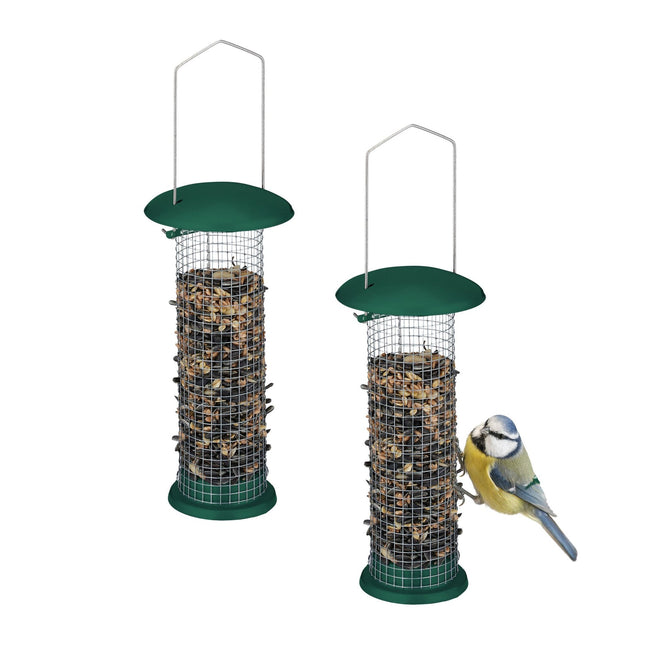 Mangeoire à oiseaux (2 pièces) à suspendre