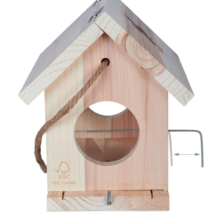 Vogelhäuschen aus Naturholz