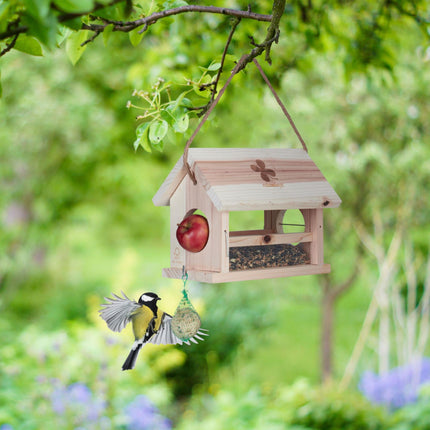 Vogelhäuschen aus Naturholz