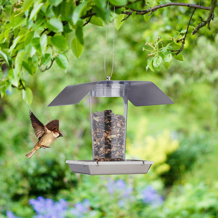 Vogelhäuschen aus Edelstahl